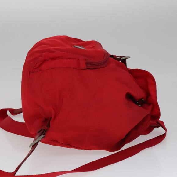 PRADA Backpack Nylon Red - Picture 4 of 13